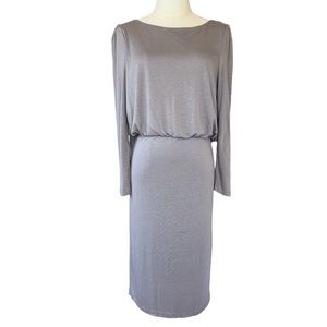 Alice+Olivia Gray Low Back Dress Size Medium
